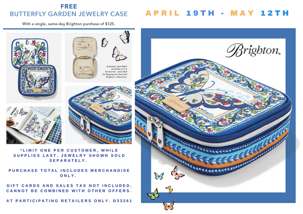 Free Butterfly Garden Jewelry Case!