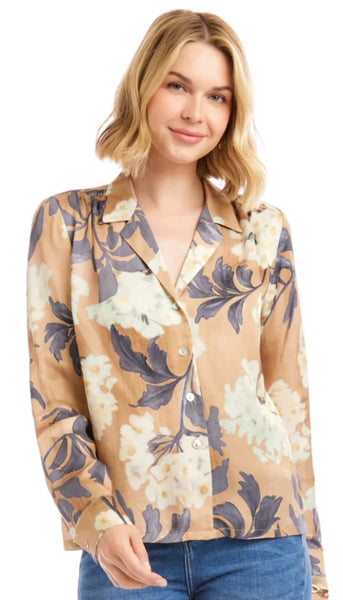 Satin Button Up Shirt