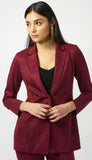 Scuba Suede Straight Blazer