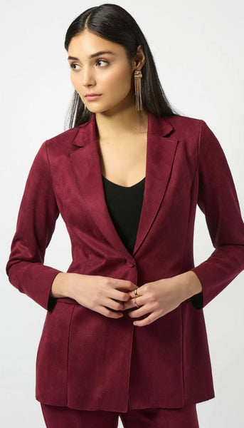 Scuba Suede Straight Blazer