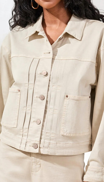 Jacket With Back Pleats