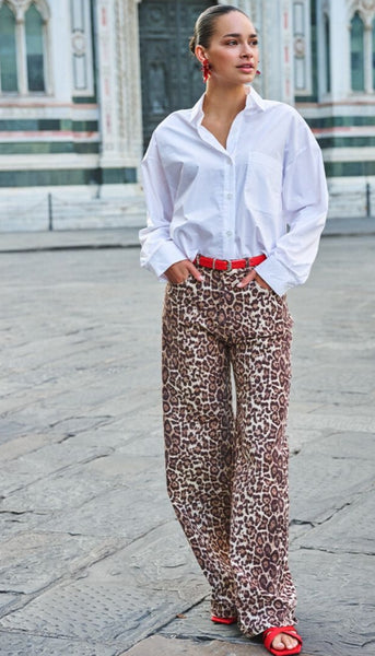 Scarlet Leopard Trouser Jean