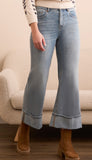 Brooke Palazzo Jeans With Cuffs
