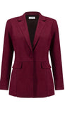 Scuba Suede Straight Blazer