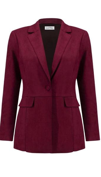 Scuba Suede Straight Blazer