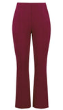 Scuba Suede Flared Pull On Pant