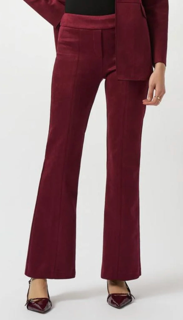 Scuba Suede Flared Pull On Pant