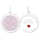 Medium Pendant-Father & Daughter - Silver