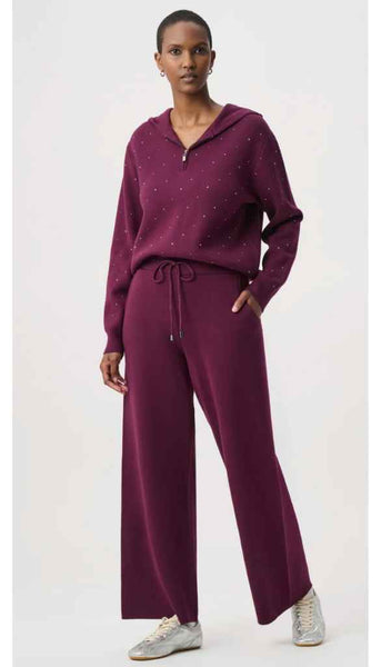 Embelished Hooded Pullover Sweater