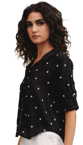 Drop Collar Boxy Button Down