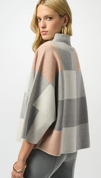 Plaid Jacquard Sweater Knit Top