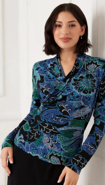 Drape Front Crossover Top