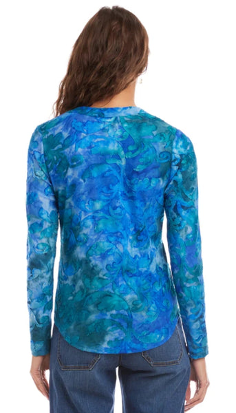 Long Sleeve Burnout Top