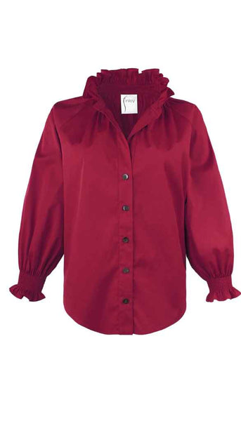 Fiona Shirt Solid Silky Poplin