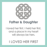 Medium Pendant-Father & Daughter - Silver