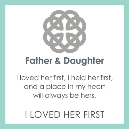 Medium Pendant-Father & Daughter - Silver