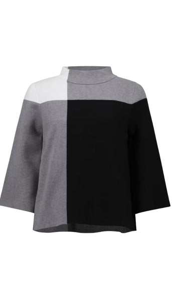 Jacquard Colourblock Pullover