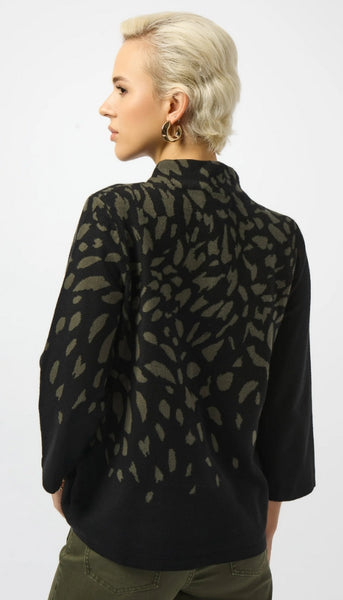 Jacquard Animal Print Sweater