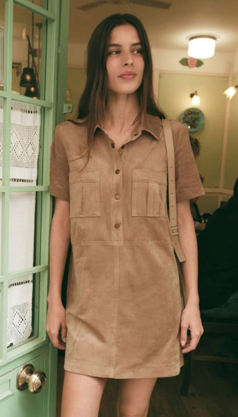 Leone Suede Mini Dress