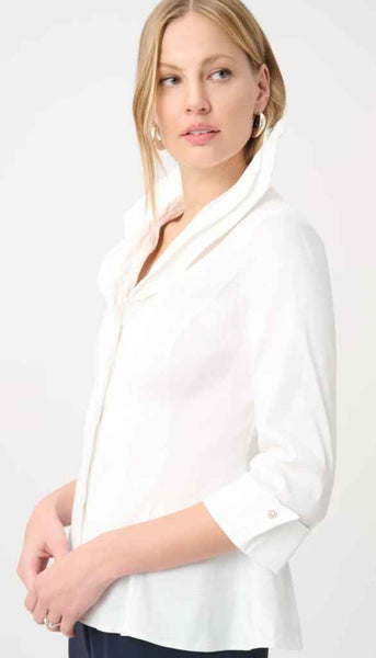 Double Lapel Collar Blouse