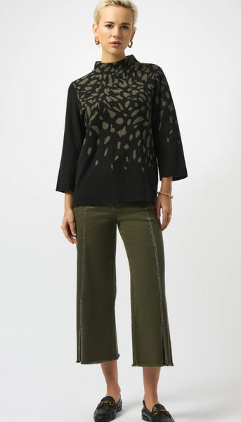Jacquard Animal Print Sweater