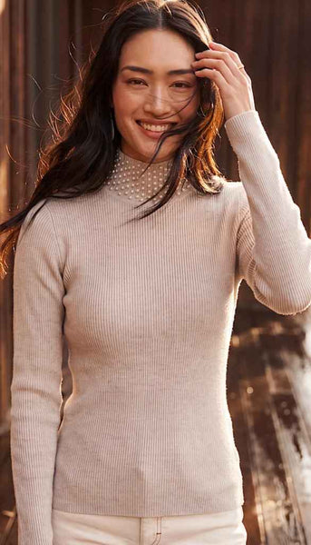 Pearl Turtleneck Sweater