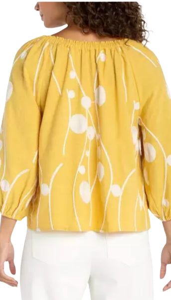 3/4 Sleeve Woven Top
