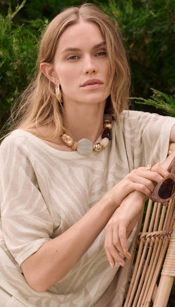 Tropical Print Sweater