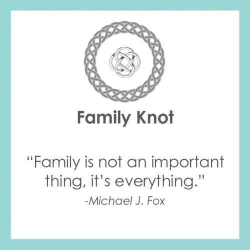 Small Pendant-Family Knot All Gold