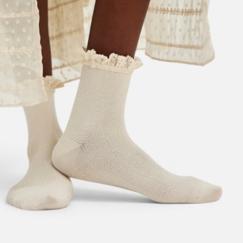 Beloved Waffle Knit Ankle Sock