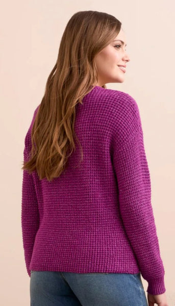 Drop Shoulder Neck Sweater