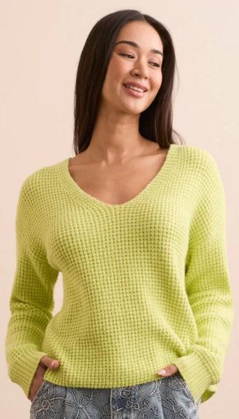 Drop Shoulder Neck Sweater
