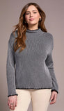 Long Sleeve Funnel Neck Sweater