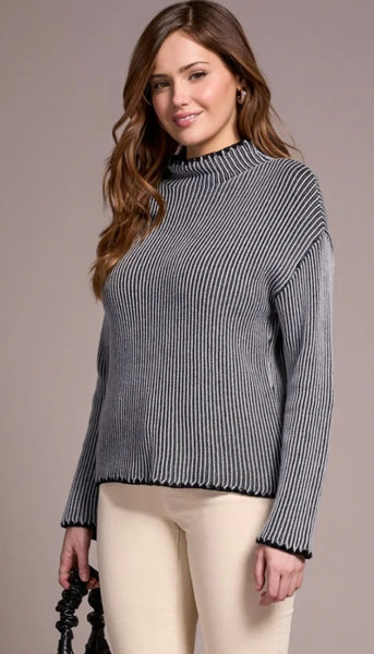 Long Sleeve Funnel Neck Sweater
