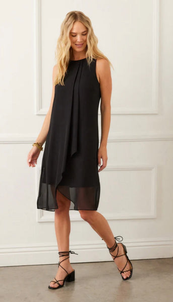 Draped Crossover Dress