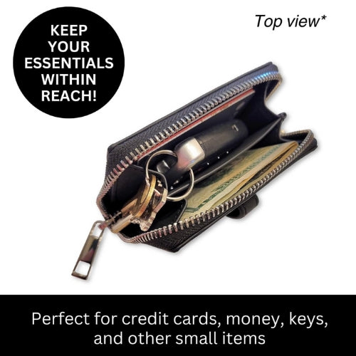 Clip & Go Strap With Pouch - Brushed Vegan Leather