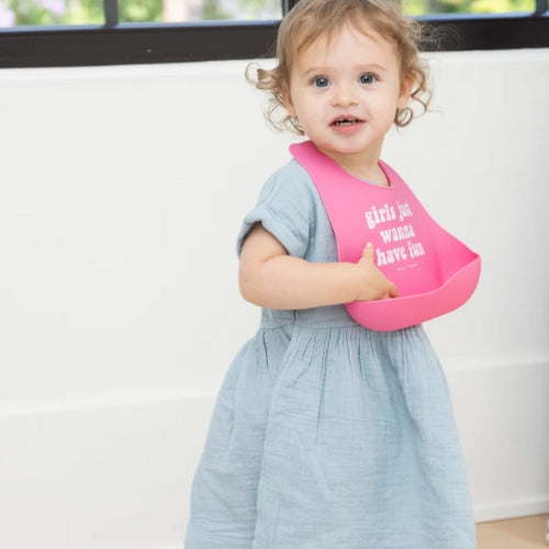 Girls just wanna have fun wonder bib