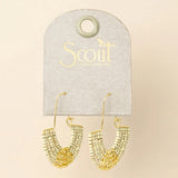 Chromacolor Miyuki U-Hoop Earrings