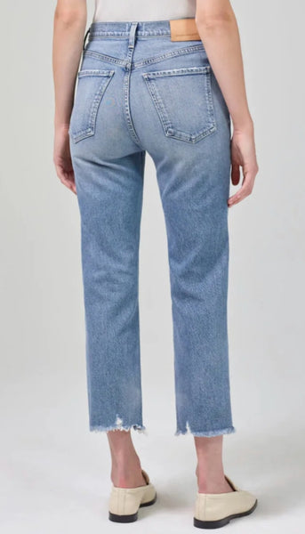 Daphne Crop-High Rise Stovepipe - Lucky Charm