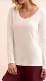 Scoop Neck Knit With Side Slits
