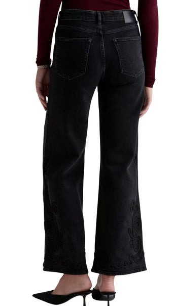 Saige Wide Leg-Mid Rise Fit - BeBop