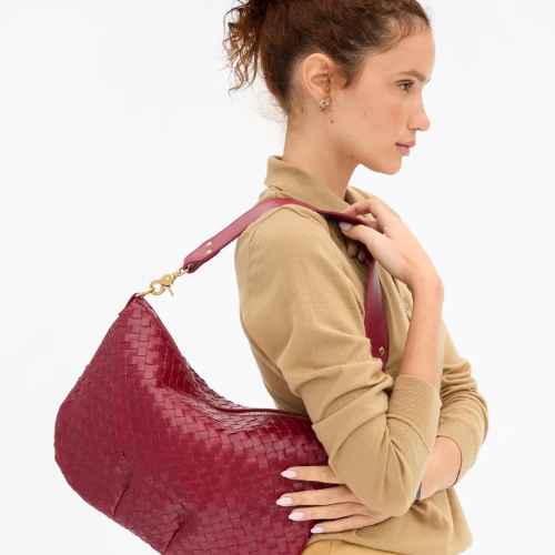 Moyen Messenger-Medium Woven Diagonal