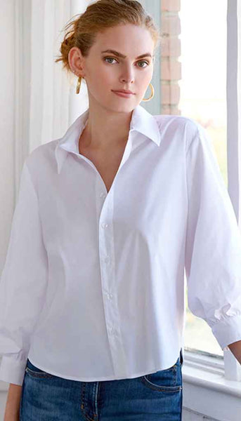Cora Shirt Solid Silky Poplin