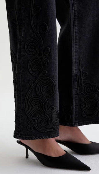 Saige Wide Leg-Mid Rise Fit - BeBop