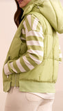 Quilted Vest With Removable Hood