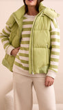 Quilted Vest With Removable Hood