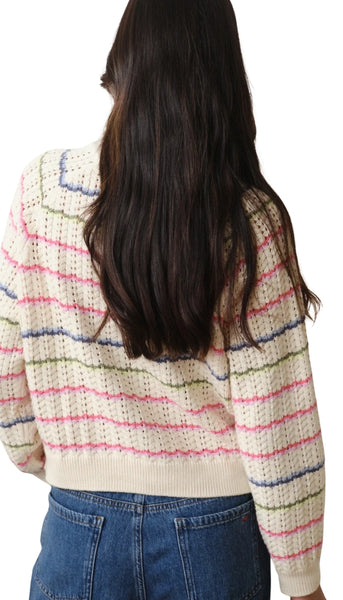 Mina Pointelle Sweater