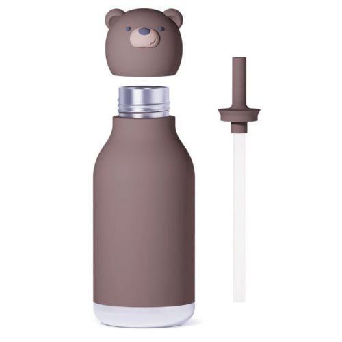 Bestie Brown Bear Water Bottle 16 Ounces