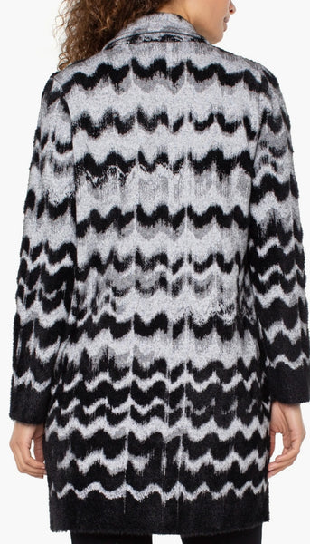 Long Sleeve Open Front Sweater Coat