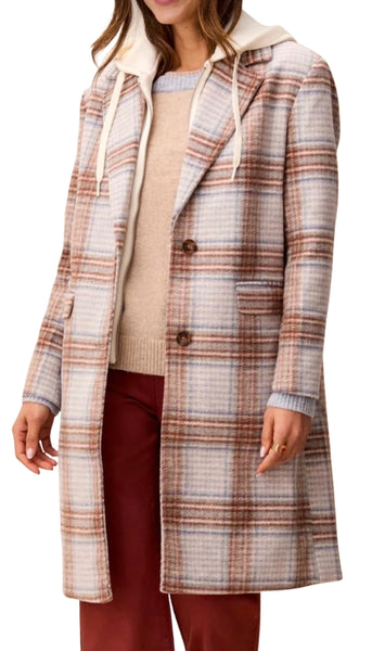 Car Coat With Removable Hood